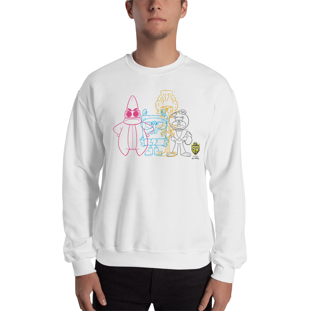 SpongeBob SquarePants IJLSA Silhouette Fleece Crewneck Sweatshirt - Paramount Shop