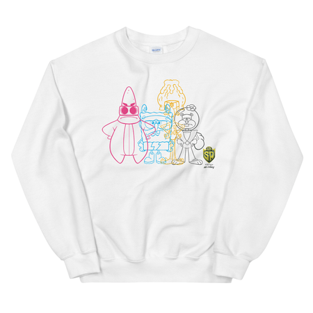 SpongeBob SquarePants IJLSA Silhouette Fleece Crewneck Sweatshirt - Paramount Shop