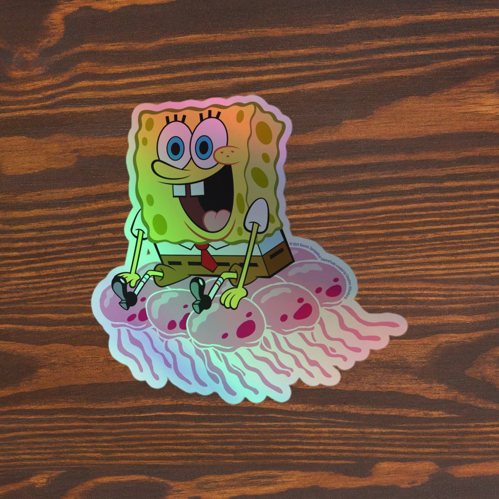 SpongeBob Squarepants Jellyfish Holographic Sticker - Paramount Shop