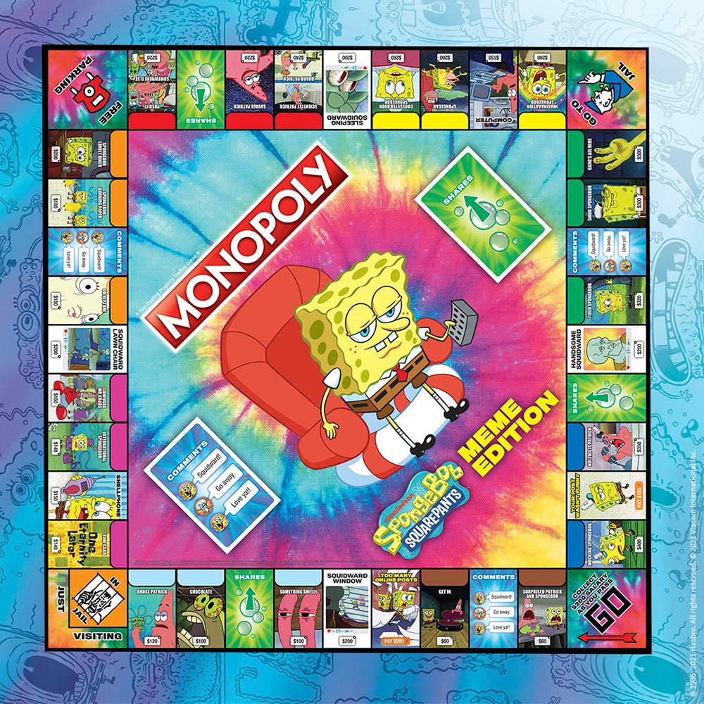 SpongeBob SquarePants Meme Edition Monopoly - Paramount Shop