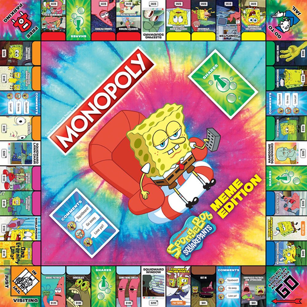 SpongeBob SquarePants Meme Edition Monopoly - Paramount Shop