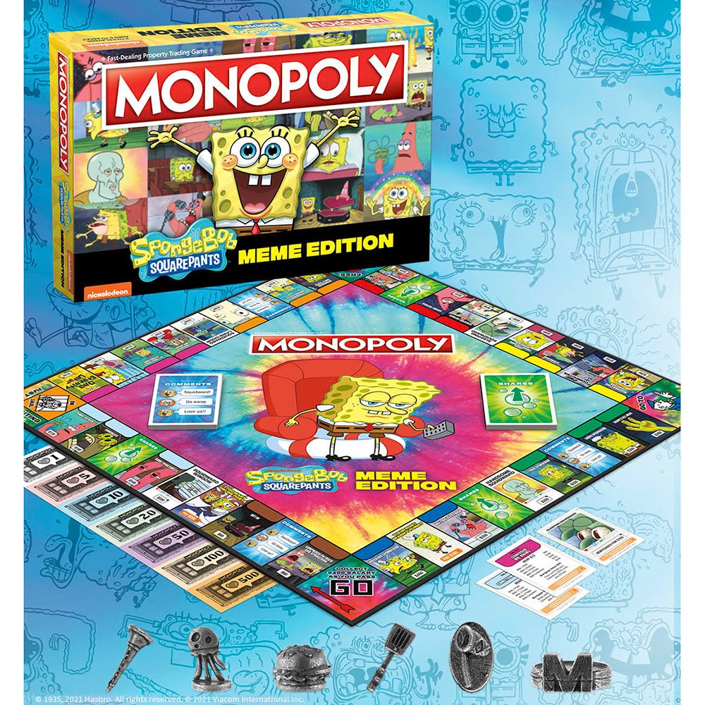 SpongeBob SquarePants Meme Edition Monopoly - Paramount Shop