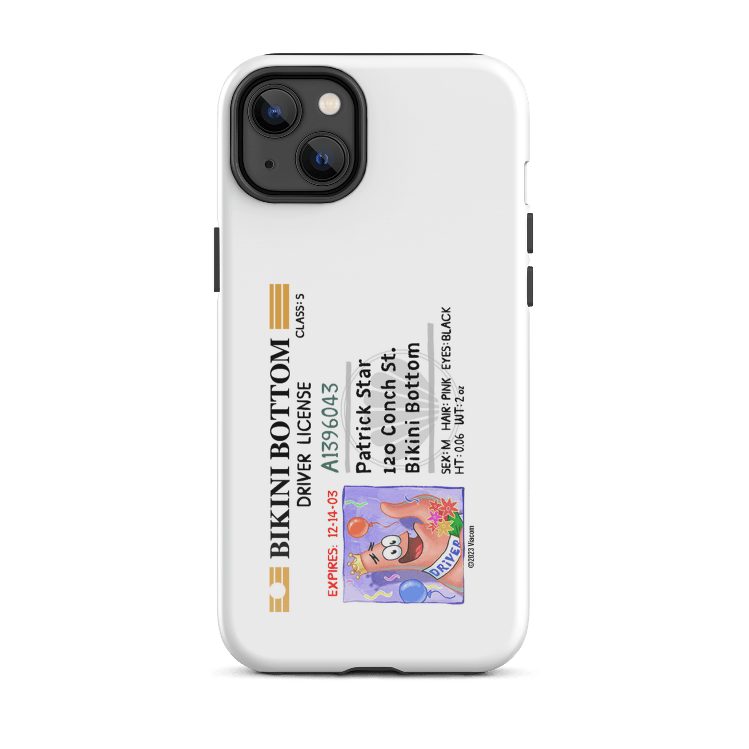 SpongeBob SquarePants Patrick Driver's License Tough Phone Case - iPhone - Paramount Shop