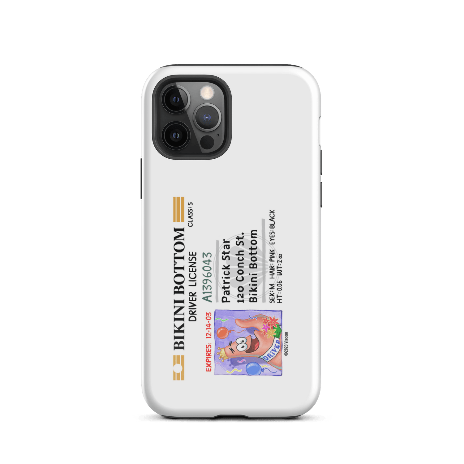 SpongeBob SquarePants Patrick Driver's License Tough Phone Case - iPhone - Paramount Shop