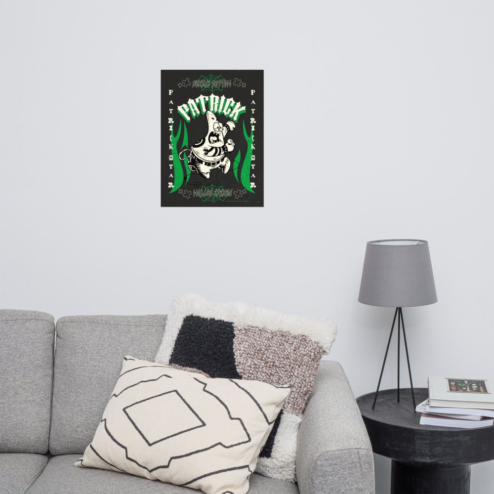 SpongeBob SquarePants Patrick Punk Rock Premium Poster - Paramount Shop