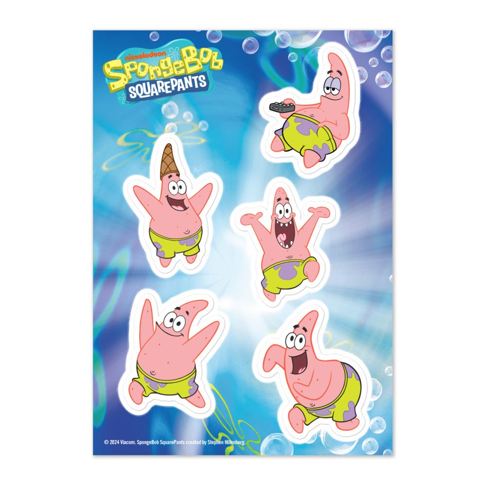 SpongeBob SquarePants Patrick Sticker Sheet - Paramount Shop