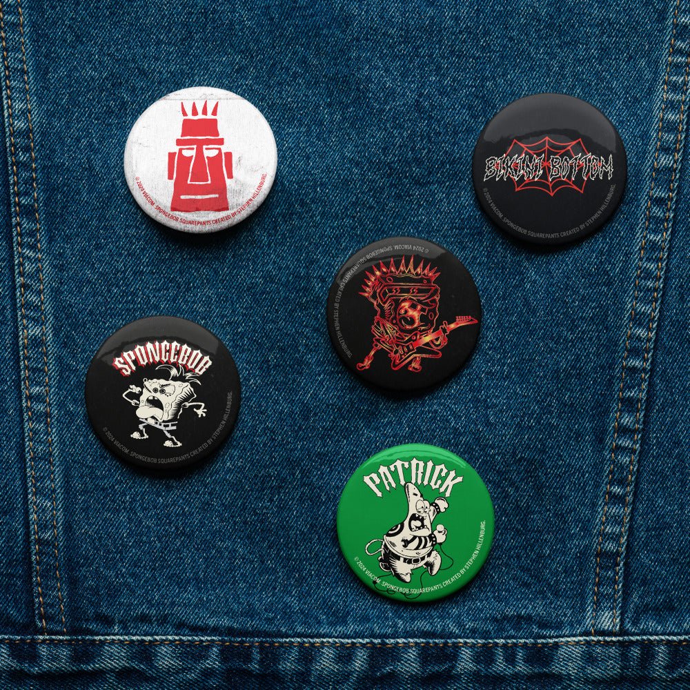 SpongeBob SquarePants Punk Rock Pin Set - Paramount Shop