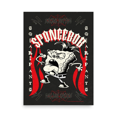 SpongeBob SquarePants Punk Rock Premium Poster - Paramount Shop