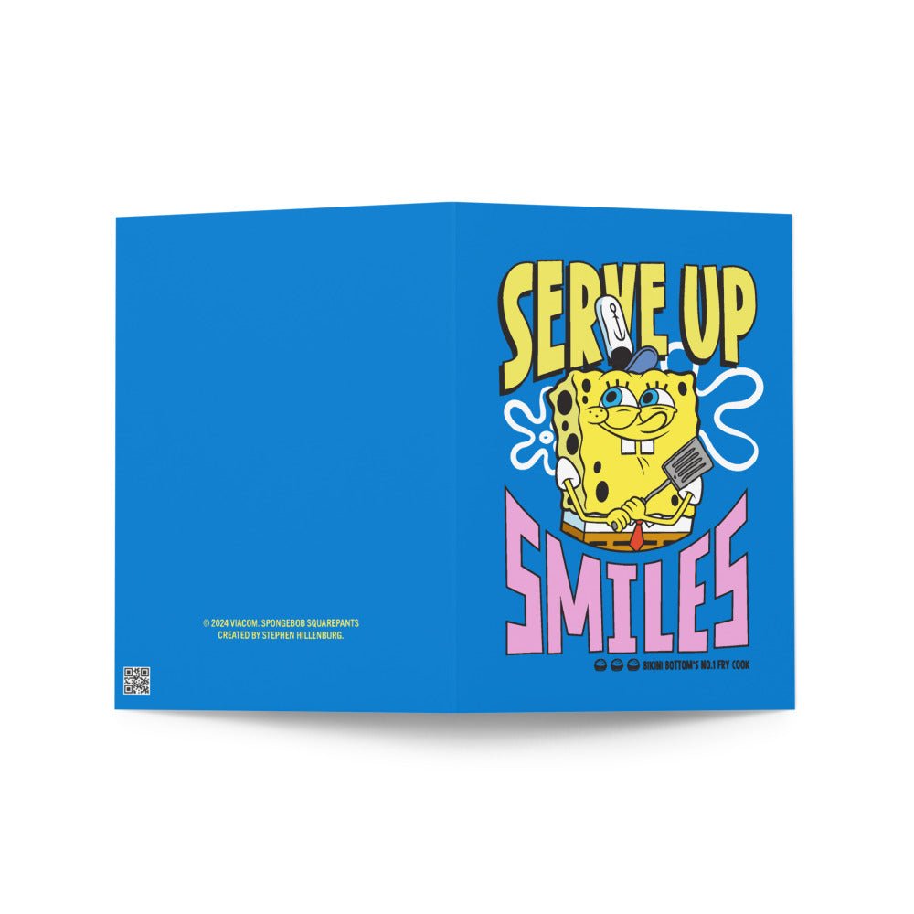 SpongeBob SquarePants Serve Up Smiles Greeting Card - Paramount Shop