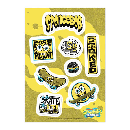 SpongeBob SquarePants Sk8 Sticker Sheet - Paramount Shop