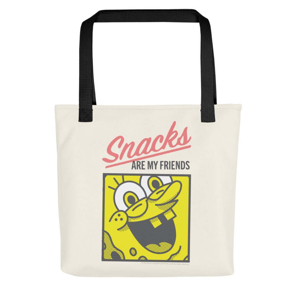 SpongeBob SquarePants Snacks Are My Friends Tote Bag - Paramount Shop