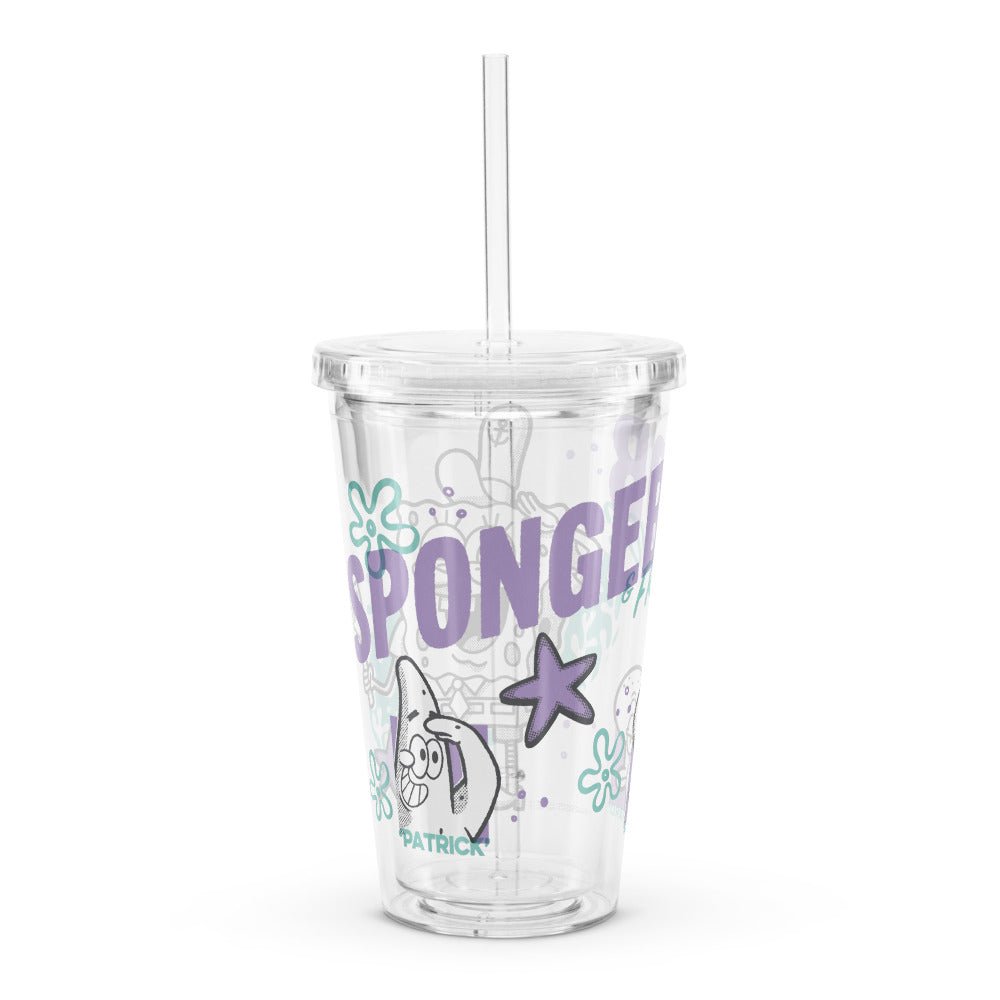 SpongeBob SquarePants SpongeBob and Friends Clear Tumbler - Paramount Shop