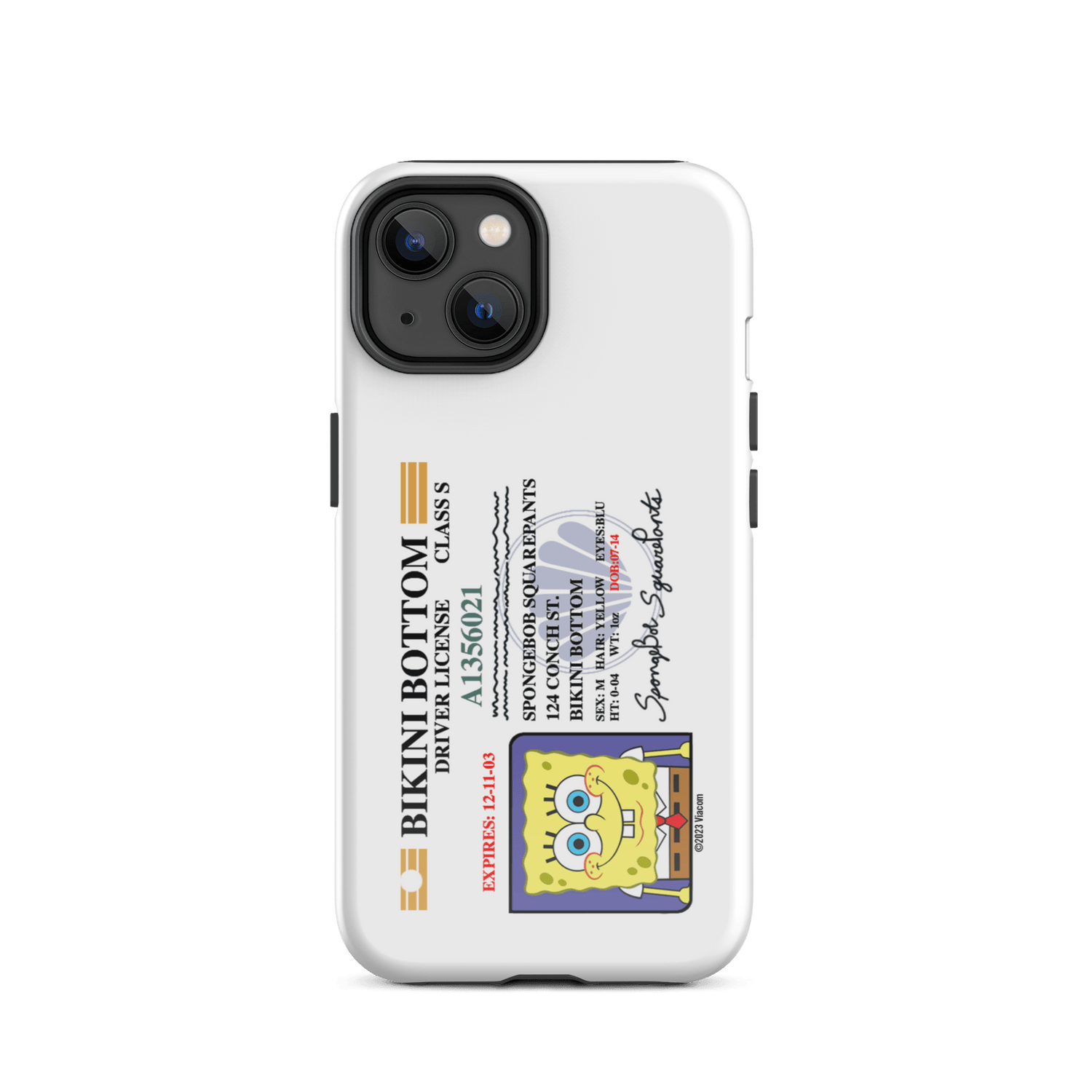 SpongeBob SquarePants SpongeBob Driver's License Tough Phone Case - iPhone - Paramount Shop