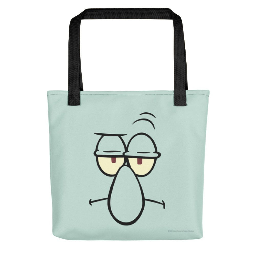 SpongeBob SquarePants Squidward Big Face Premium Tote Bag - Paramount Shop