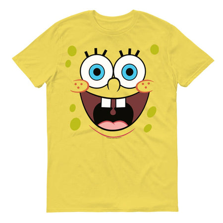 SpongeBob SquarePants Yellow Big Face Short Sleeve T - Shirt - Paramount Shop