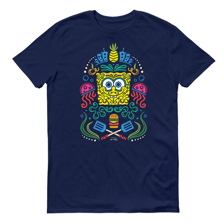 SpongeBob Sugar Sponge Full Color Adult Short Sleeve T - Shirt - Paramount Shop