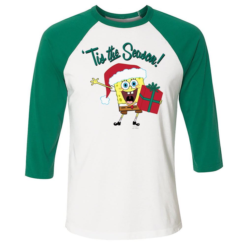 SpongeBob 'Tis the Season 3/4 Sleeve Baseball T - Shirt - Paramount Shop