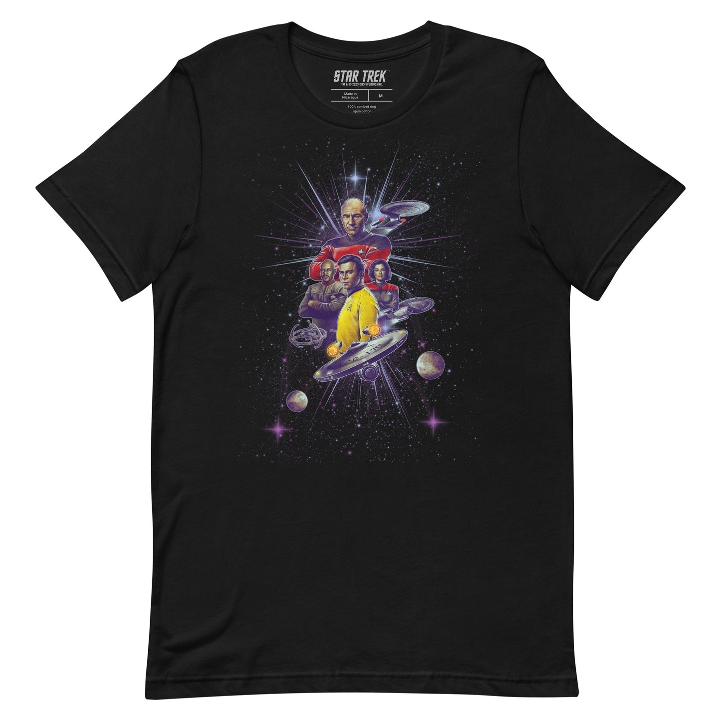 Star Trek Captains Adult T - Shirt - Paramount Shop