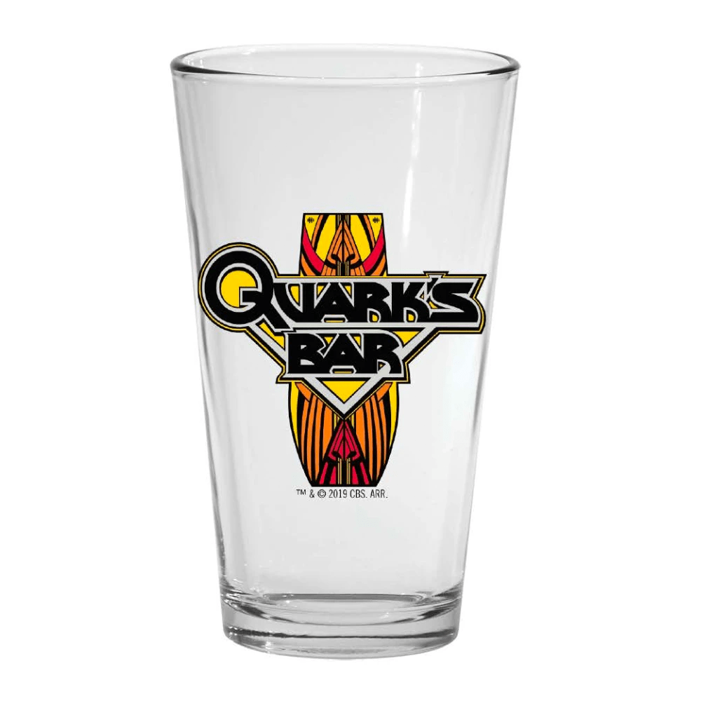 Star Trek: Deep Space Nine Quark's Bar Vintage Logo Pint Glass - Paramount Shop