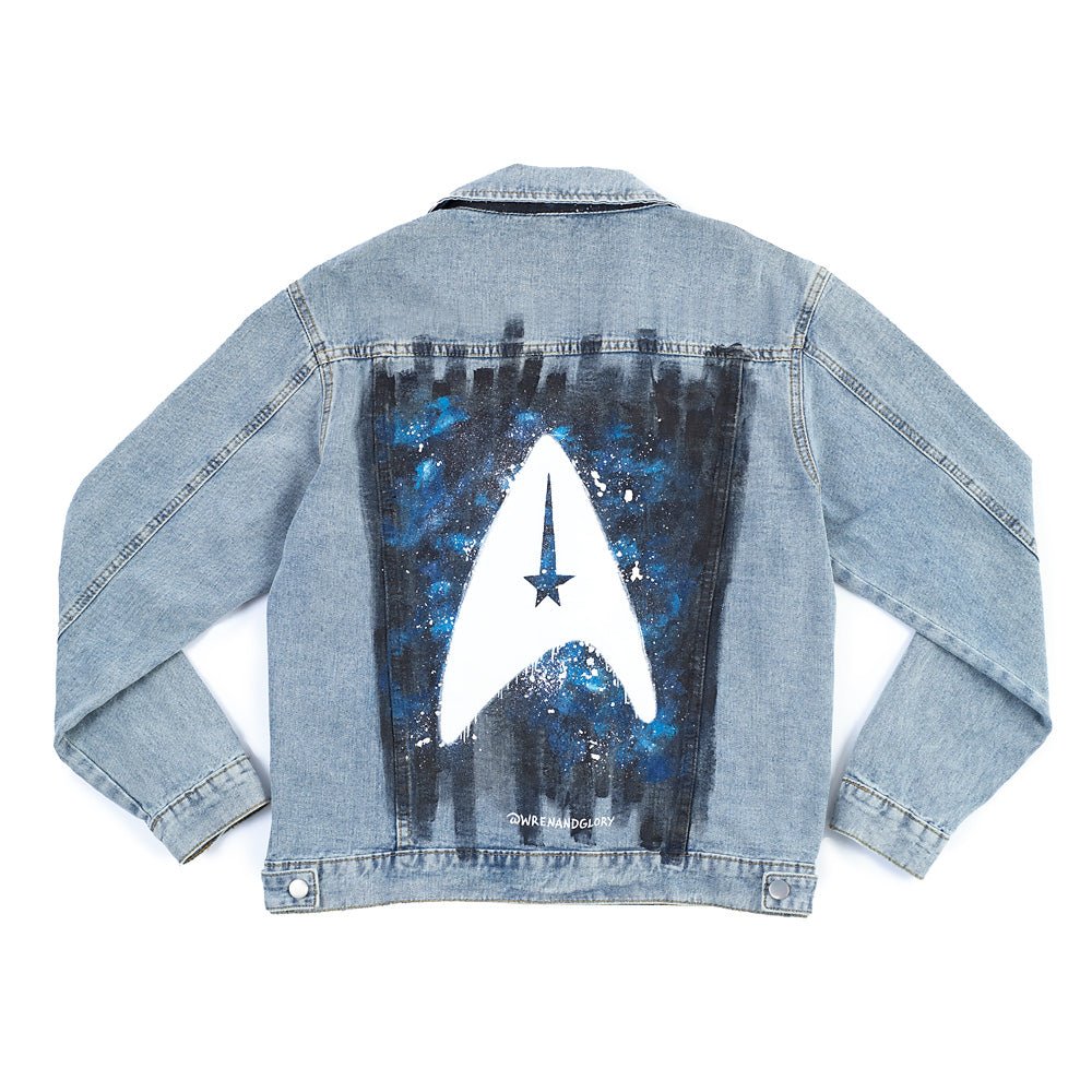 Star Trek Delta Hand - Painted Denim Jacket by Wren + Glory - Paramount Shop