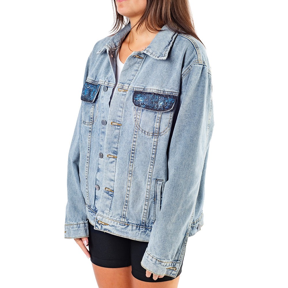 Star Trek Delta Hand - Painted Denim Jacket by Wren + Glory - Paramount Shop