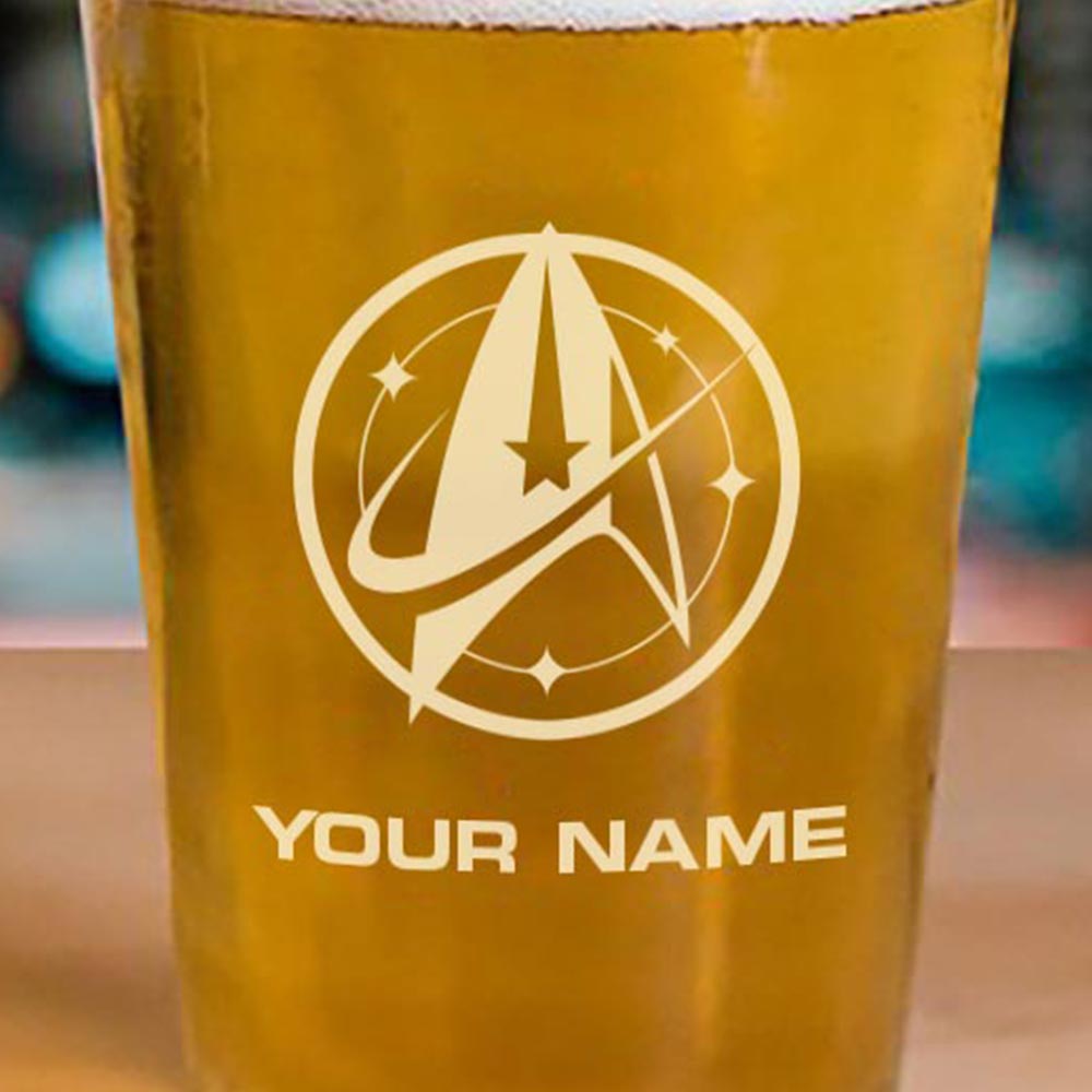 Star Trek: Discovery Starfleet Command Personalized Pint Glass - Paramount Shop