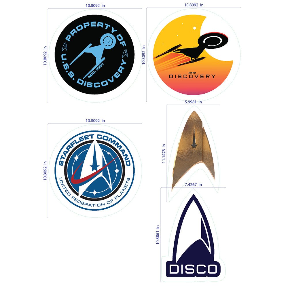 Star Trek: Discovery Wall Sticker Sheet - Paramount Shop