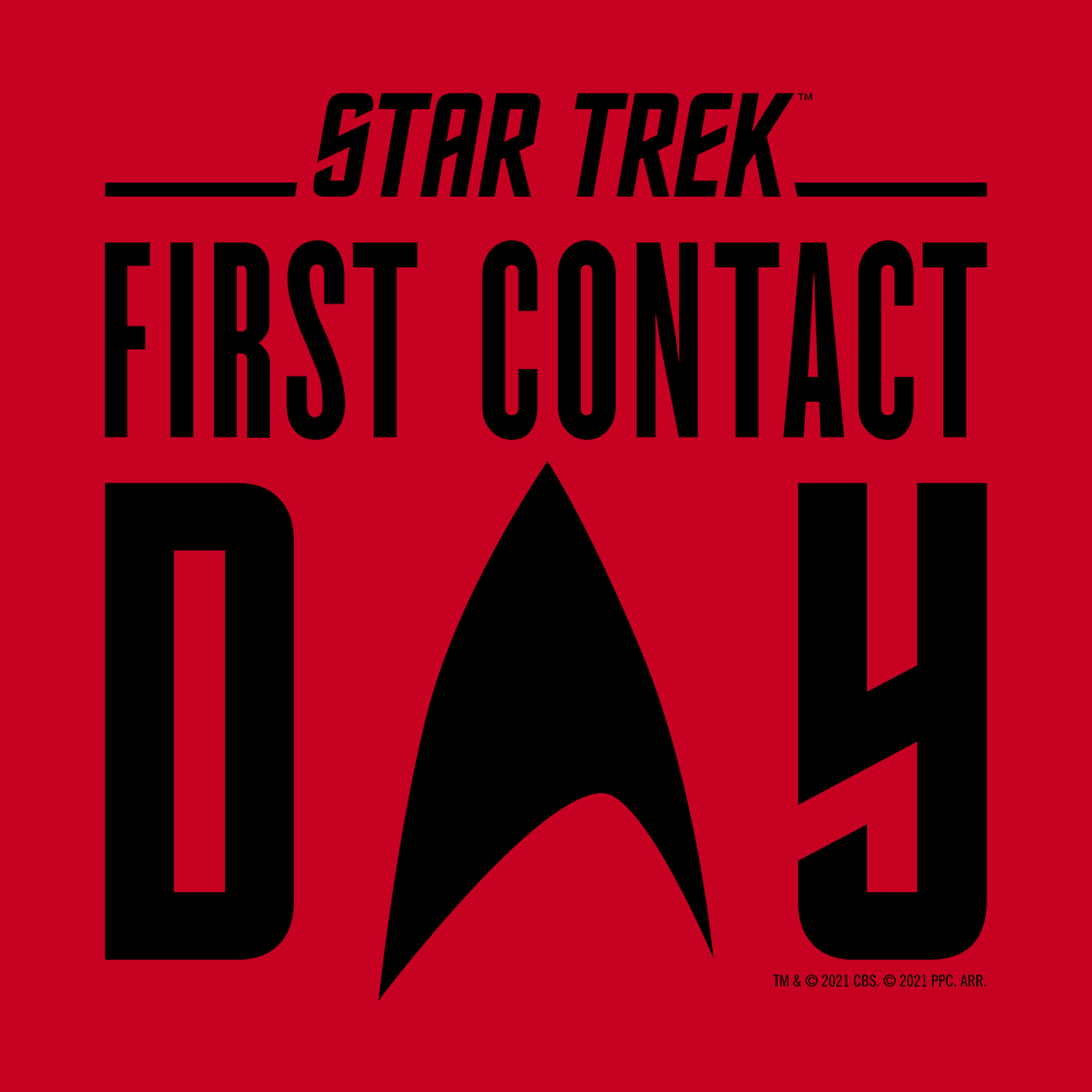 Star Trek: First Contact Black Logo Adult Short Sleeve T - Shirt - Paramount Shop