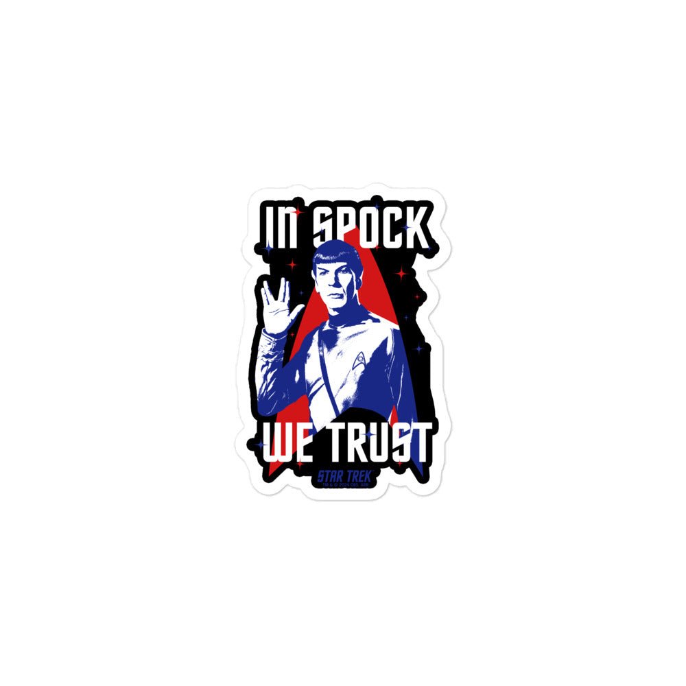 Star Trek In Spock We Trust Sticker - Paramount Shop