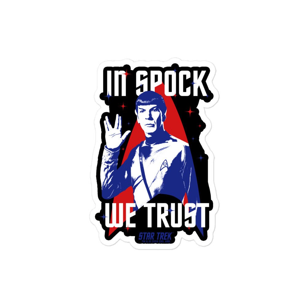 Star Trek In Spock We Trust Sticker - Paramount Shop