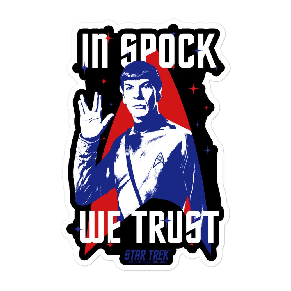 Star Trek In Spock We Trust Sticker - Paramount Shop