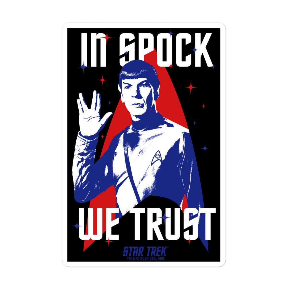 Star Trek In Spock We Trust Sticker - Paramount Shop