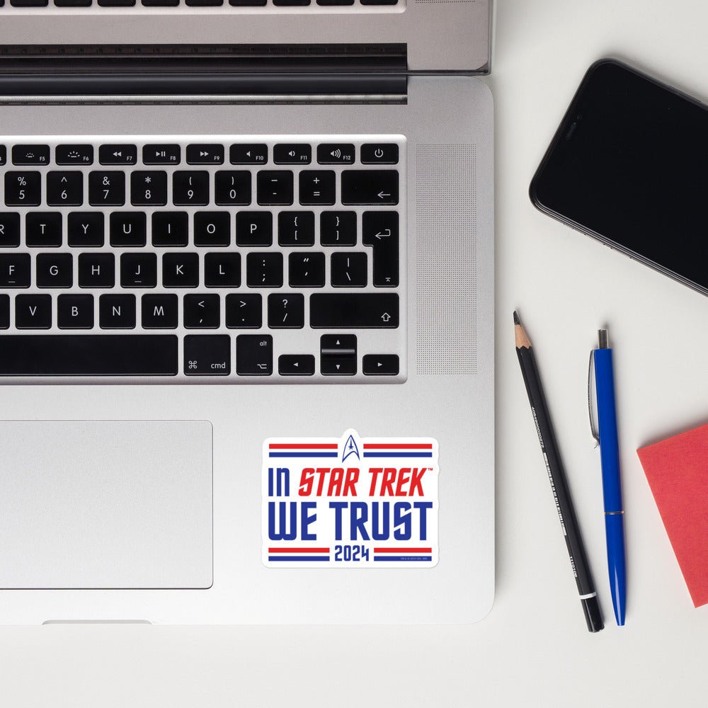 Star Trek In Star Trek We Trust Sticker - Paramount Shop