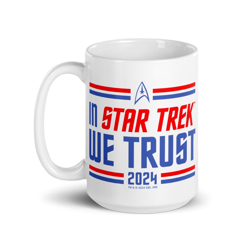 Star Trek In Star Trek We Trust White Mug - Paramount Shop