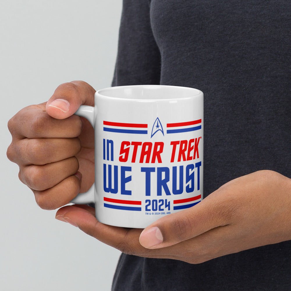 Star Trek In Star Trek We Trust White Mug - Paramount Shop