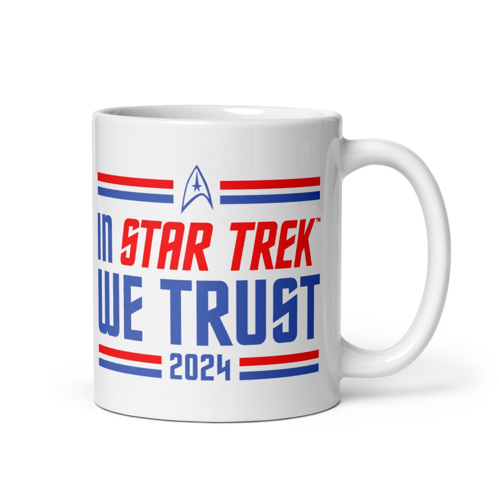 Star Trek In Star Trek We Trust White Mug - Paramount Shop