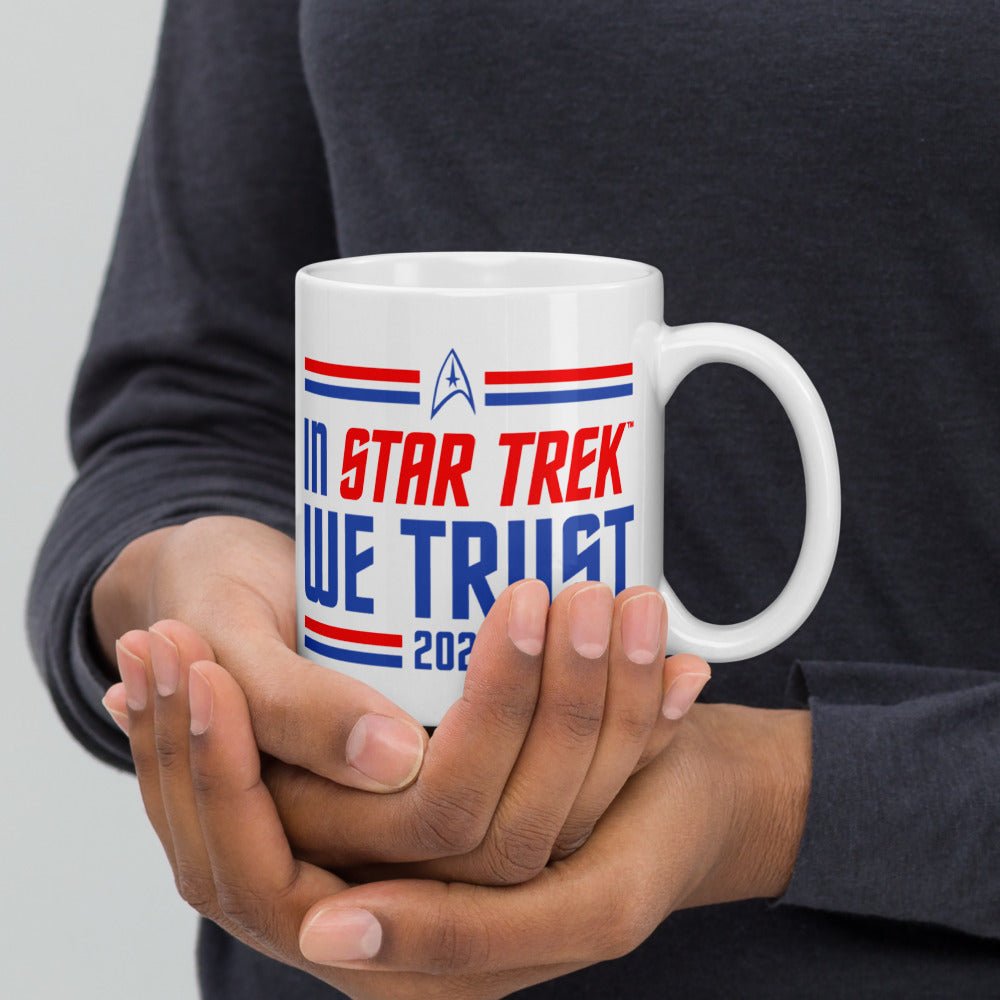 Star Trek In Star Trek We Trust White Mug - Paramount Shop