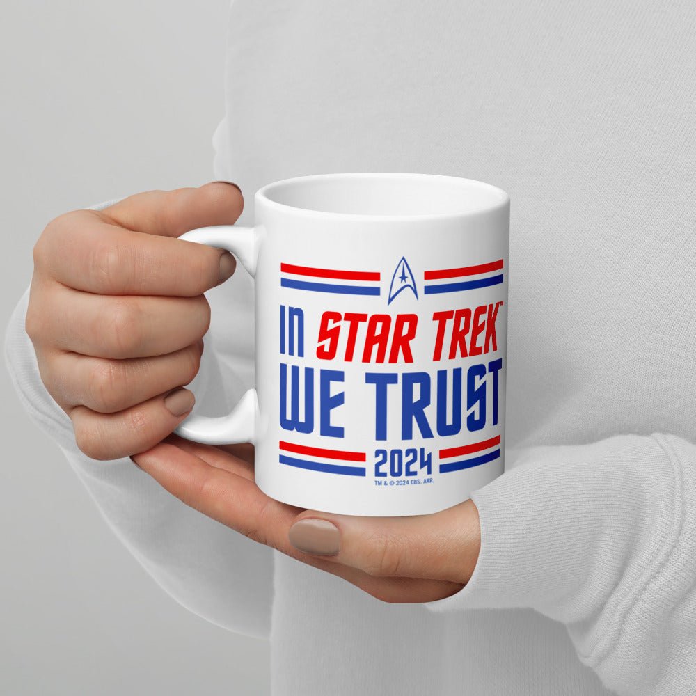 Star Trek In Star Trek We Trust White Mug - Paramount Shop