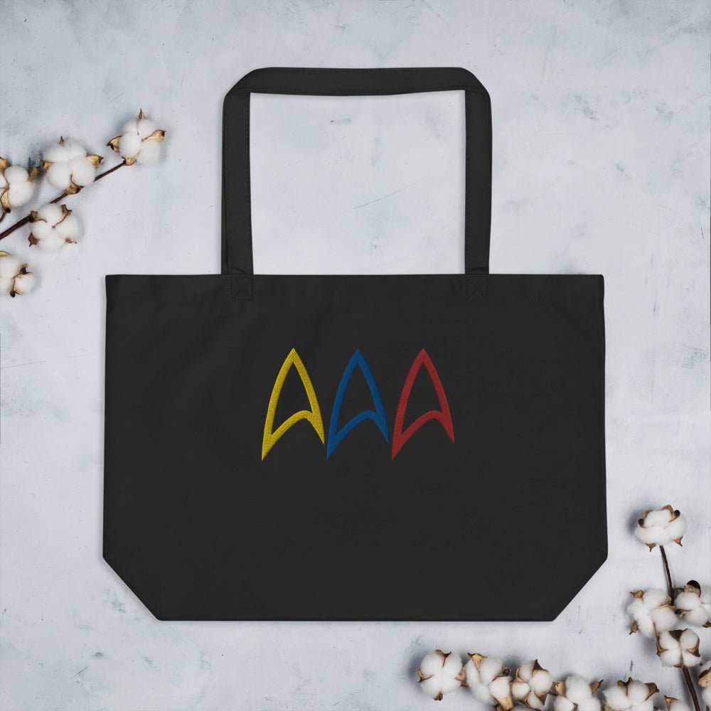 Star Trek Live Long Prosper Delta Embroidered Eco Tote Bag - Paramount Shop