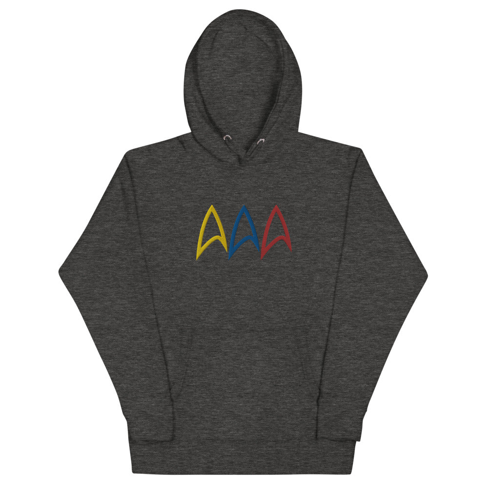 Star Trek Live Long Prosper Delta Embroidered Hoodie - Paramount Shop