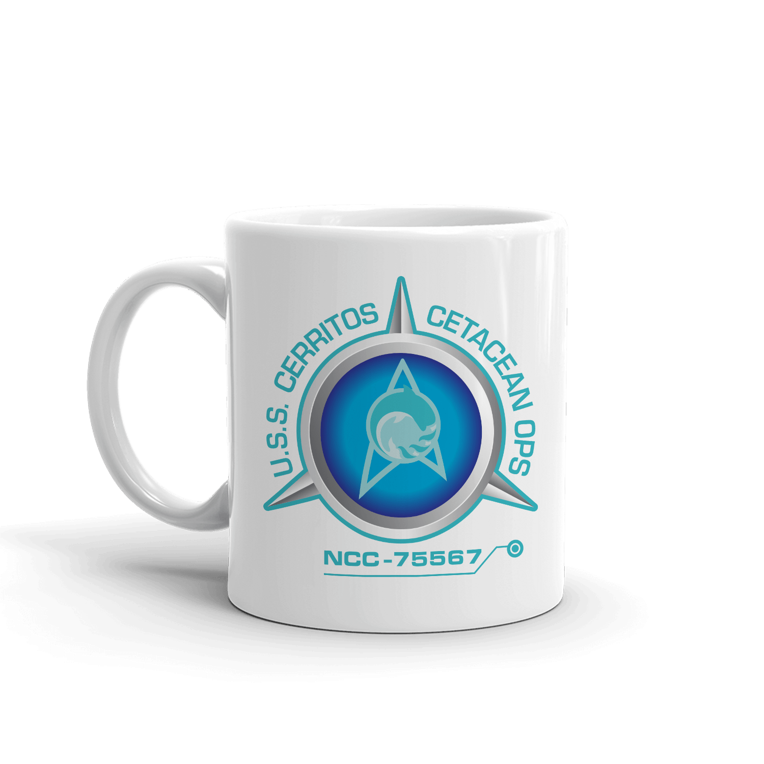 Star Trek: Lower Decks Cetacean Ops Delta Logo White Mug - Paramount Shop