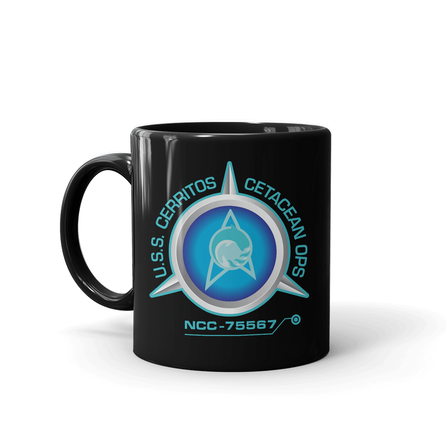 Star Trek: Lower Decks Cetacean Ops Delta Logo White Mug - Paramount Shop