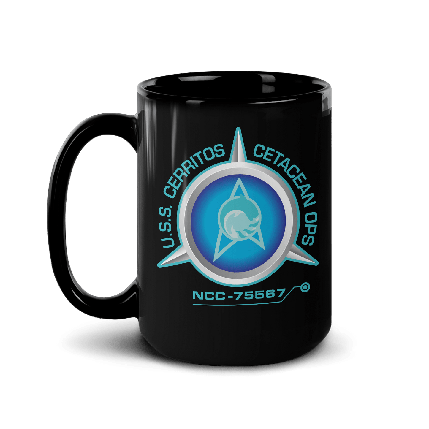 Star Trek: Lower Decks Cetacean Ops Delta Logo White Mug - Paramount Shop