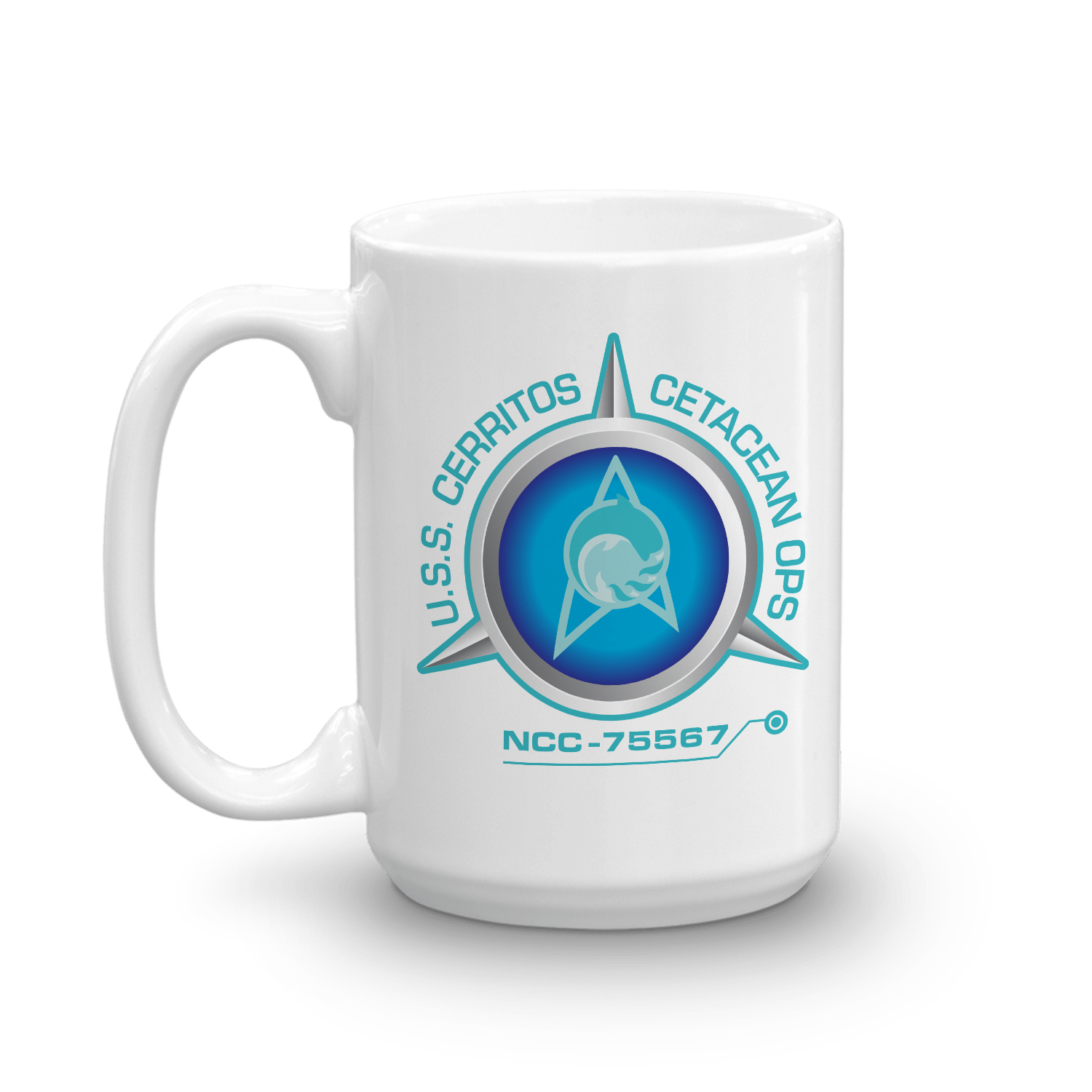 Star Trek: Lower Decks Cetacean Ops Delta Logo White Mug - Paramount Shop