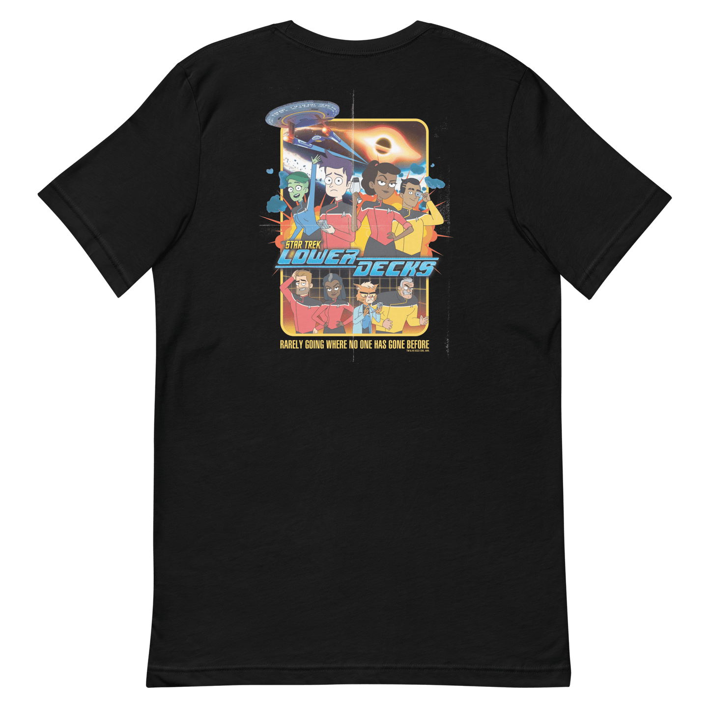 Star Trek: Lower Decks Rarely Going Where No One Has Gone Before Unisex Premium T - Shirt - Paramount Shop