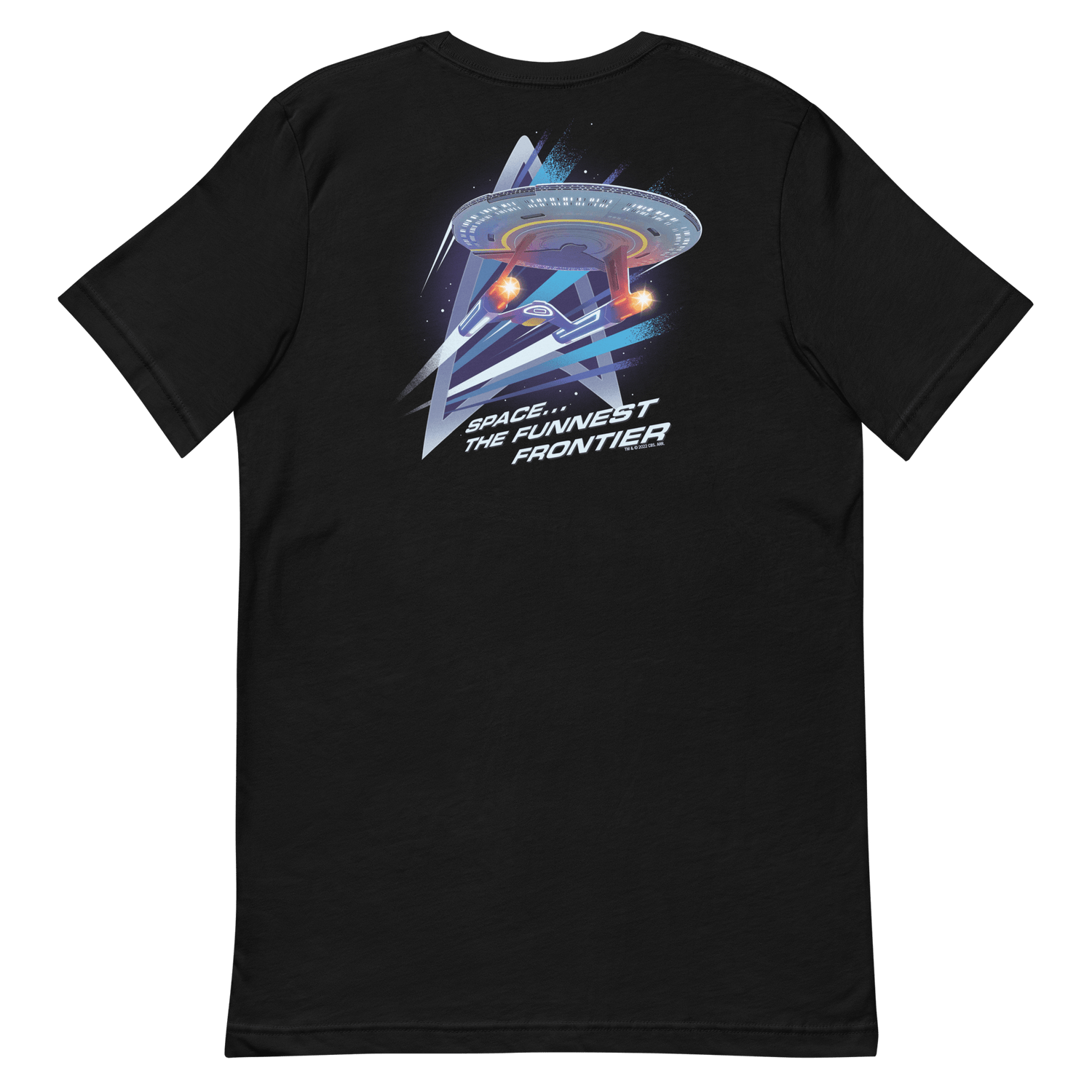 Star Trek: Lower Decks Space The Funnest Frontier Black Unisex Premium T - Shirt - Paramount Shop