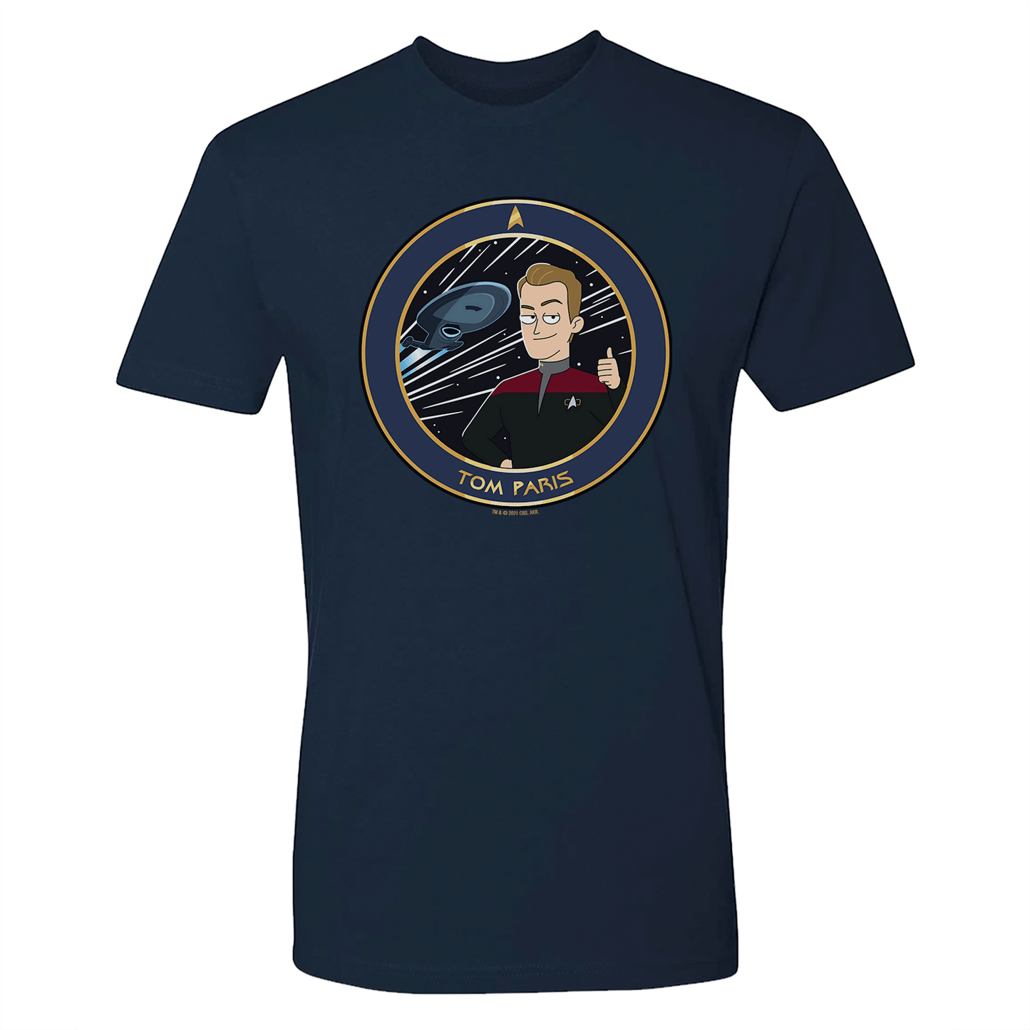 Star Trek: Lower Decks Tom Paris Plate Adult Short Sleeve T - Shirt - Paramount Shop