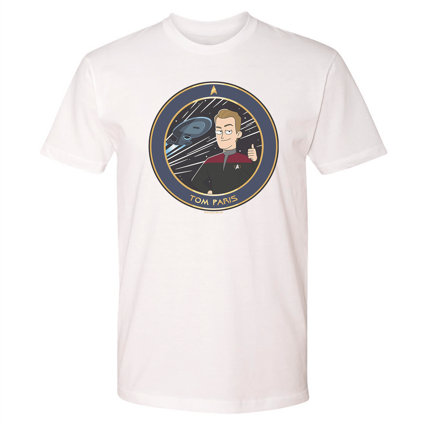 Star Trek: Lower Decks Tom Paris Plate Adult Short Sleeve T - Shirt - Paramount Shop