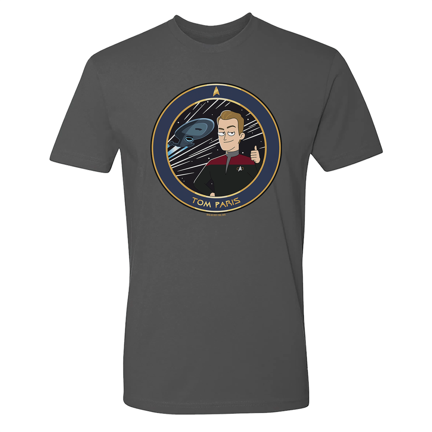 Star Trek: Lower Decks Tom Paris Plate Adult Short Sleeve T - Shirt - Paramount Shop