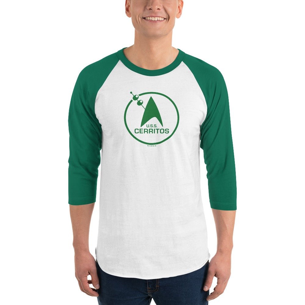 Star Trek: Lower Decks U.S.S. Cerritos Logo Unisex 3/4 Sleeve Raglan Shirt - Paramount Shop